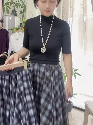 #格子半身裙#秋季新款