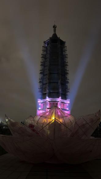 正月初八大报恩寺点灯仪式 #南京大报恩寺