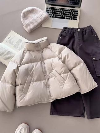 降温预警,这么高颜值的羽绒确定不入手吗#高品质童装 #羽绒服 #麦麦秋童装