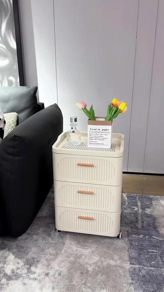 这款奶油风的床头柜你们都买了吗?颜值高提升幸福感~免安装打开包装就可以使用#美好生活家