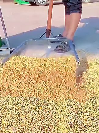 筛土铲不锈钢漏花生玉米铲子筛粮食过滤网筛铲工具#晒粮食