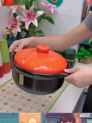 康舒耐高温千叶至味陶瓷砂锅煮粥煲汤炖菜汤煲炖煲明火耐热沙锅 #厨房好物 #砂锅 #视频同款在橱窗 #一起学做菜 #厨房用品