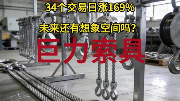 34个交易日涨169%,未来还有想象空间吗?巨力索具 #巨力索具 #商业航天 #股票知识 #理财有风险投资要谨慎