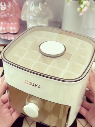 按压式冰块模具冰格带盖家用冰箱制冰盒储存盒冻冰块神器磨具自制