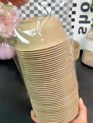 不爱洗碗的姐妹!家里来人再也不用堆一水池碗碟了!#一次性稻壳碗 好用又方便,加厚耐高温可降解食品级材质,用完直接丢#一次性碗#一次性餐具#环保餐具#超便宜超划算