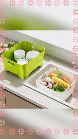 超大洗菜沥水盆 终于找到完美适配大单槽的沥水盆了,超大一个还是长方形的,洗菜泡菜洗碗收纳一个搞定,省水又高效 #沥水篮 #洗菜盆 #厨房好帮手 #长方形沥水篮 #洗菜篮