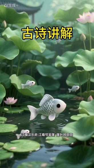 古诗讲解《江南》。#亲子互动 #古诗学习