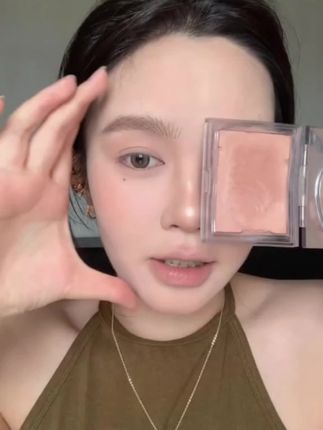 原生感裸杏色腮红!一颗化全脸超百搭 #腮红打法 #腮红推荐#腮红的正确画法 #眼影