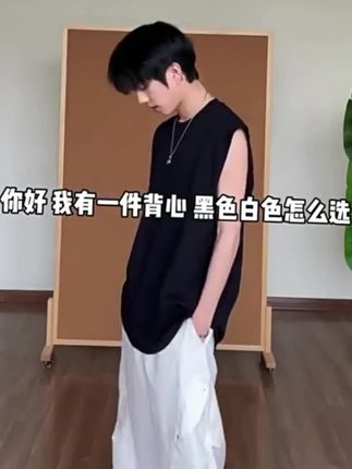 300G重磅纯棉坎肩背心男夏季小领口黑色t恤美式运动健身无袖汗衫