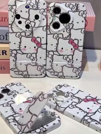 谁能拒绝这么超可爱 满屏的kitty猫壳壳~支架打开还能照镜子#可爱 #手机壳 #爱了爱了 #仙女必备 #是时候安排一下了