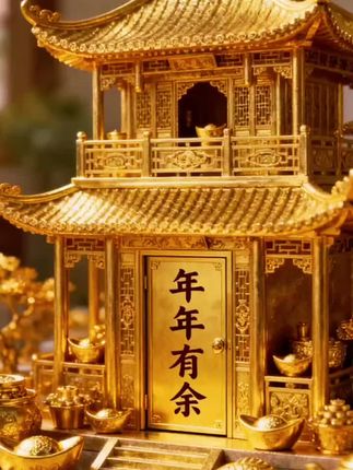 年年有余!吉祥如意!#财神 #金子 #招财进宝 #招财 #平安吉祥