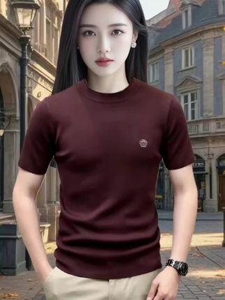 #品质男装 #谁穿谁好看 #面料柔软舒适 #男士短袖 #针织短袖
