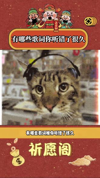 有哪些歌词是你听错了很久,知道后哭笑不得的#歌词 #听歌 #搞笑 #万万没想到 #娱乐评论大赏