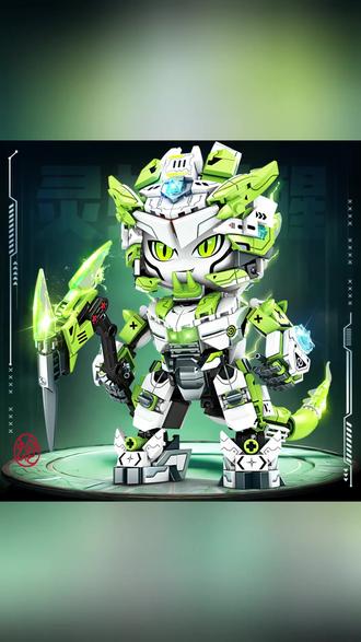 2025新款十二生肖国潮机甲积木拼装小颗粒男孩子手办玩具益智礼物#积木玩具 #国潮机甲 #男孩礼物 #益智玩具 #生肖积木