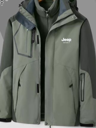 JEEPSPIRIT吉普冲锋衣外套夹克情侣秋冬新爆款三合一休闲百搭男士