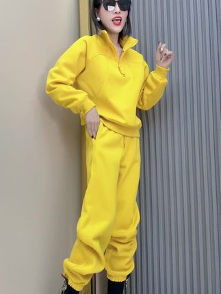 #加绒休闲套装#两件套#面料柔软舒适