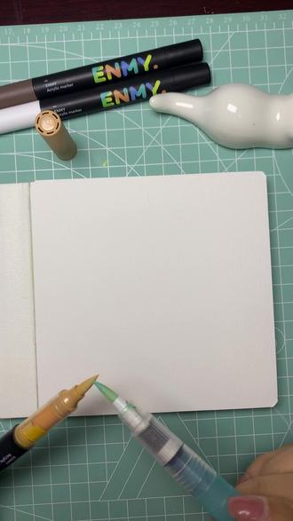 丙烯马克笔 | 兰花 🖊:恩米#绘画#绘画过程#零基础学画画