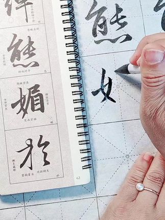 洛神赋放大版字帖 每个字都有讲解的近距离字帖,非常适合初学者使用!#字帖 #临帖 #洛神赋字帖 #书法日常 #写字是一种生活