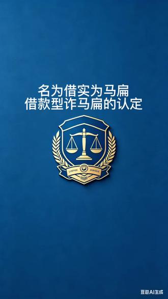 借款型诈马扁如何认定?#借款型诈骗 #借款诈骗 #贷款诈骗 #重庆诈骗辩护律师 #诈骗罪辩护律师