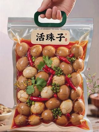 它既有鸡蛋的细腻口感,又带着鸡肉的鲜嫩滋味,整体鲜香十足,家里老人小孩都爱吃~而且贴心做了香辣和五香两种口味,平时追剧当小零食再合适不过,现在活动还在,赶紧囤起来~#活珠子 #新鲜活珠子 #好吃到停不下来 #妈呀太香了 #十三天香辣味活珠子