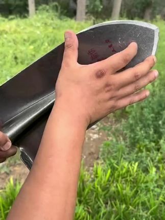 军印尖泥锹钢泥锹挖沟挖树挖山药尖锹园艺种植铲全钢加厚淬火泥锹 #锰钢锹 #铁锹