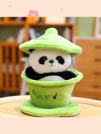 #熊猫宝宝 新款可爱茶碗熊猫公仔大熊猫毛绒玩具女生布娃娃儿童生日礼物#熊猫 #熊猫公仔 #毛绒公仔 #玩偶