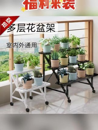 花架置物架阳台花架子客厅落地式可移动新款庭院多层多肉花盆托架#花架置物架 #花架置物架阳台 #落地式花架 #多层花架 #多层花盆置物架