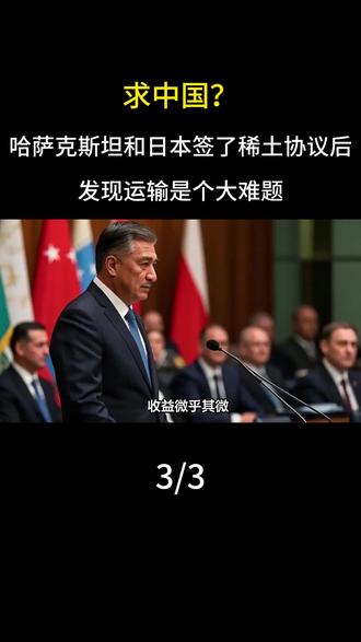 求中国?哈萨克斯坦和日本签了稀土协议后,发现运输是个大难题 #军事迷 #军事科普 #军事爱好者