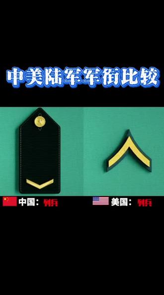 中美陆军军衔你认识几个#科普#知识#涨知识了解一点