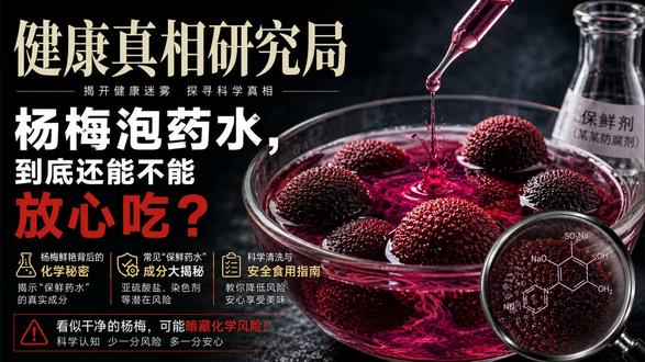 杨梅泡药水,到底还能不能放心吃? #杨梅泡药 #健康科普 #论文解读