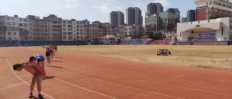 涵江区30届学校运动会初中女子4x100米接力决赛