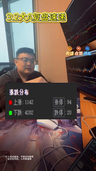 三月第一天,4000家下跌! #商业航天 #易中天 #石油 #黄金 #战争