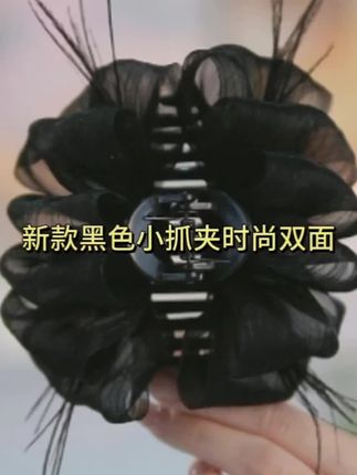 新款蓬松云朵泡泡抓夹气网红Z180气质黑色小抓夹时尚双面#新款云朵泡泡抓夹 #抓夹抓法 #抓夹推荐 #小抓夹时尚百搭