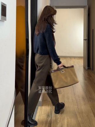 #洋气减龄 #宽松版型#遮肉显瘦穿搭 #秋冬新款#九分山本裤