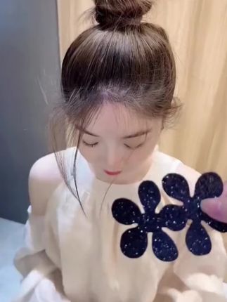 #好物推荐 碎发刘海夹粘头发粘刘海发帖碎发神器魔法贴黑色魔术成人煤球发夹#魔法贴 #碎发整理神器 #碎发神器 #头饰发饰