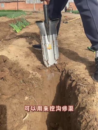 锰钢加厚深挖锹,挖沟修渠有它就够了,全身淬火锻造,刃口锋利无比,坚固耐用#农用工具