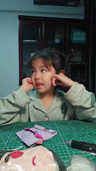 #人类幼崽 #人类幼崽的日常 #手工diy 自制迷你小书包