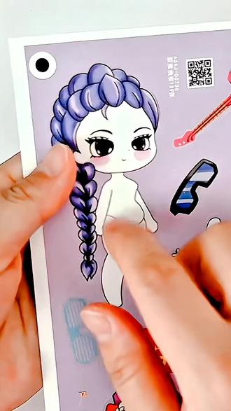 猎魔女团换装贴纸儿童创意手工来了,这也太好玩了 #儿童玩具#二次元#手帐#手帐er手帐日常#手帐拼贴