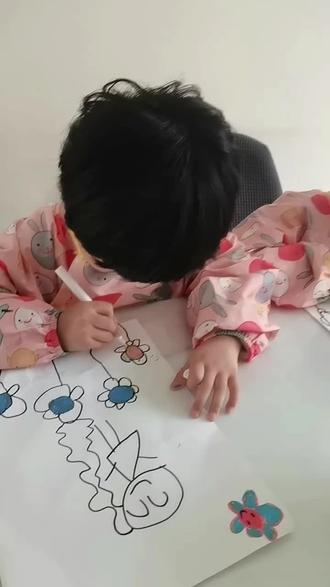 大闺女,二闺女送的礼物#儿童创意绘画