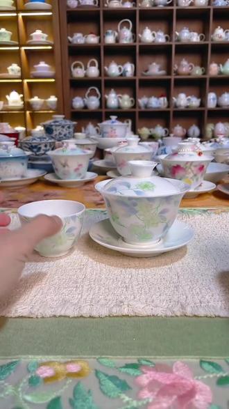 杏粉手绘茶壶!女生泡茶也能超有仪式感?