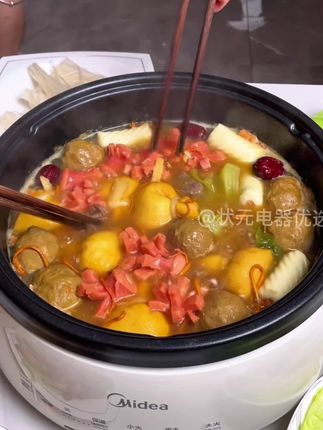 #电煮锅 #电火锅#美的电火锅#炒锅 #辅食锅