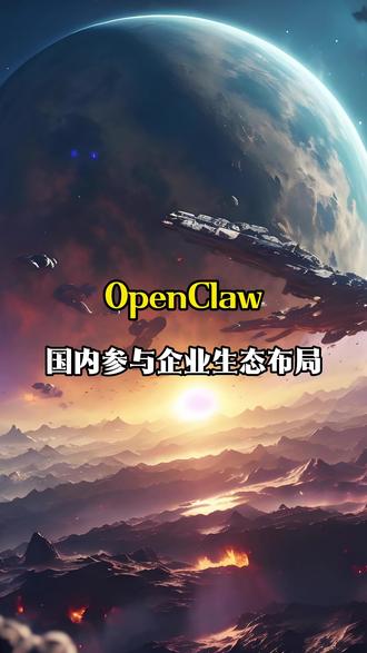 OpenClaw国内参与的企业布局#OpenClaw #行业大揭秘 #金融常识 #股票