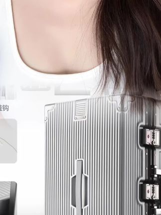 杰凯西三七开大容量行李箱新款铝框结实耐用学生登机旅行箱A-6#行李箱#拉杆箱 #铝框 @DOU+小助手