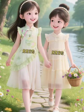 #夏季穿搭#国风古韵#新中式穿搭#生女儿就是用来打扮的 #高品质童装 @抖加🔥上热门🔥dou+🔥热点宝