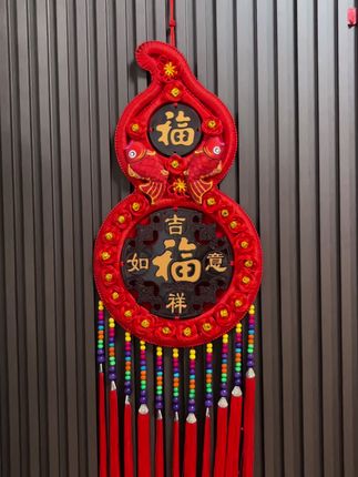 新款大号中国结福字挂件葫芦形状福禄平安中国节日装饰挂件客厅#葫芦中国结挂件 #葫芦挂件 #客厅挂件 #福到我家 #高端大气