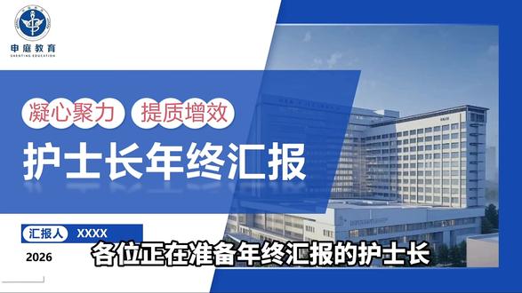 护理年终汇报怎么少得了精美的ppt! #护士长#述职报告#护理ppt#护士懂护士