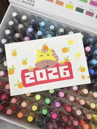 丙烯马克笔 / 就快要2026年了呀~ #智牌丙烯马克笔 #丙烯画 #丙烯画教程 #画画