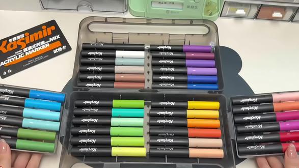 就这样折叠起来像一本书一样的马克笔,还是大牌子卡西米尔家的,开学了给孩子带去学校特别合适#丙烯马克笔 #卡西米尔 #马克笔