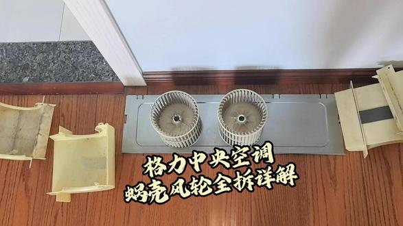 中央空调的风轮我们是这样清洗的 格力中央空调全拆清洗流程分享!只有这个洗,风轮才洗得干净!#格力空调 #空调清洗 #中央空调清洗 #家电清洗 #家政服务