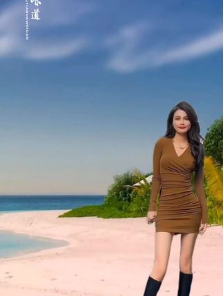 纯欲包臀短裙女秋冬新款收腰显瘦褶皱交叉v领打底内搭长袖连衣裙#每日分享 #短裙穿搭 #穿搭 @DOU+小助手
